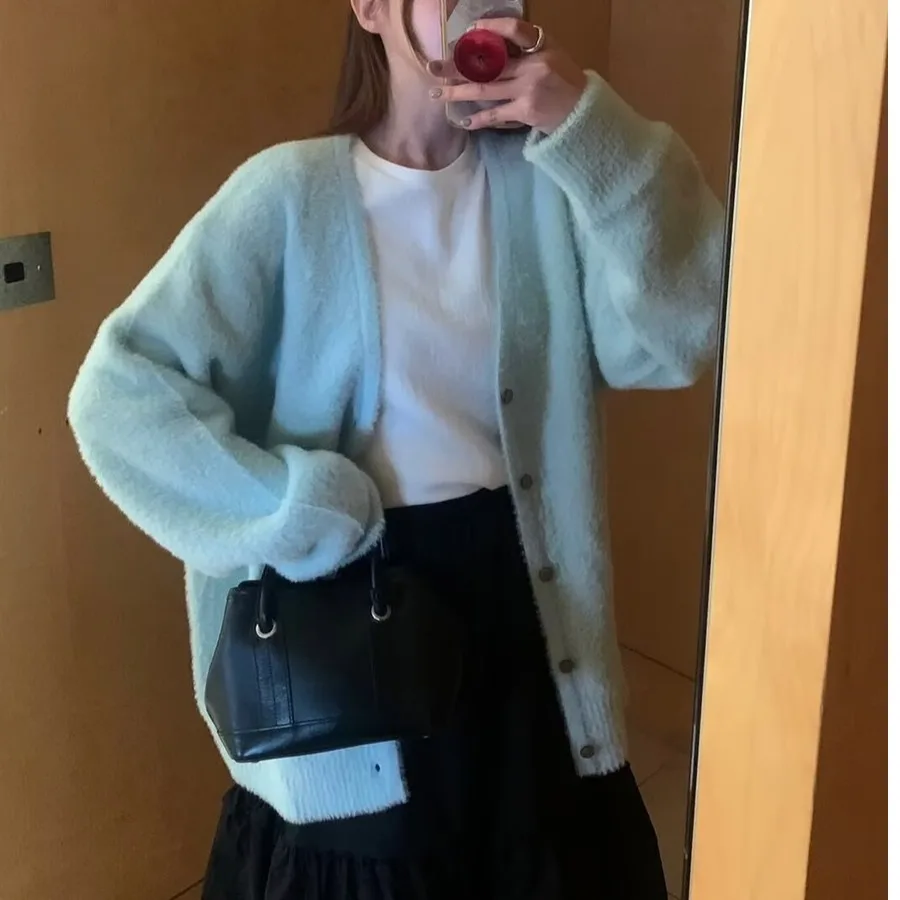 Женский вязаный свитер Jaet V-Ne, свободный, удобный, мягкий, однотонный, для похудения, осень-зима, универсальный модный корейский слэ
Женский вязаный свитер Jaet V-Ne, свободный, удобный, мягкий, однотонный, для похудения, осень-зима, универсальный модный корейский слэ