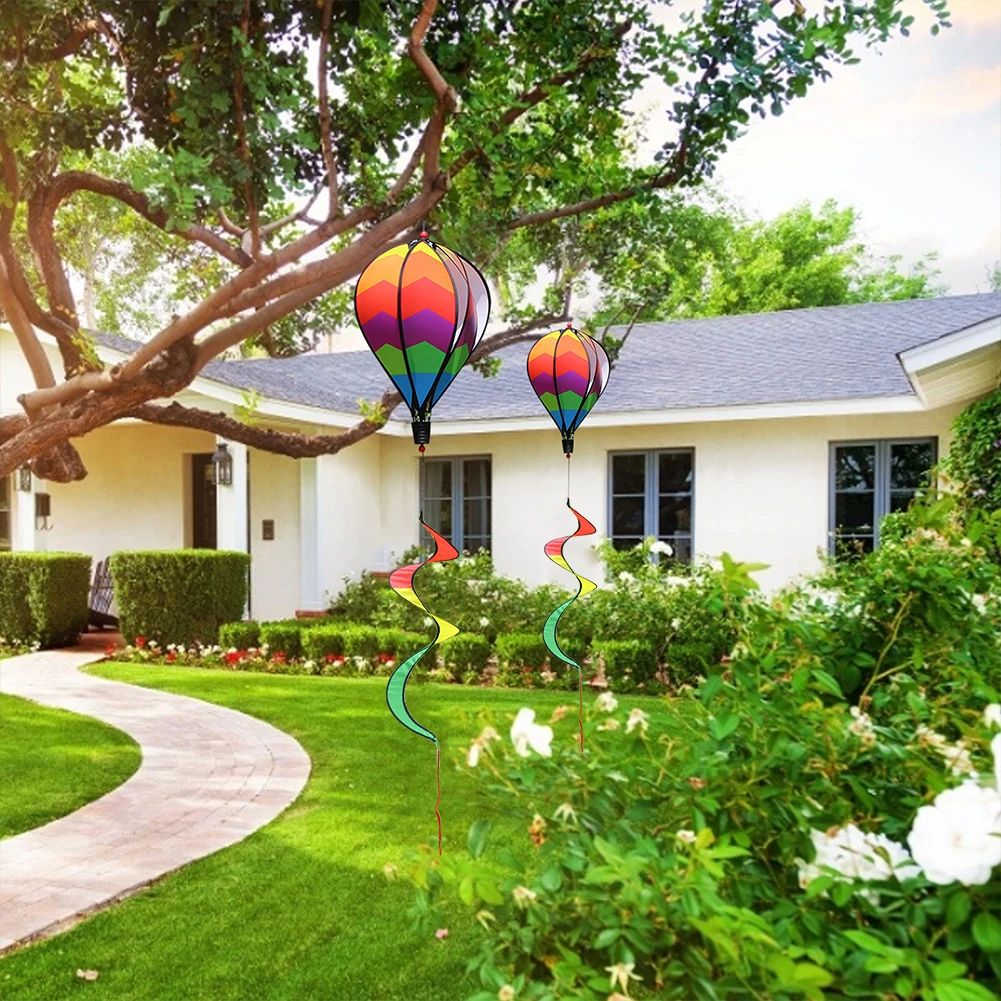 Hot Air Balloon Wind Spinner Hanging Wind Twister for Weddings Home Holiday Party Decoration for Yard Garden
Hot Air Balloon Wind Spinner Hanging Wind Twister for Weddings Home Holiday Party Decoration for Yard Garden