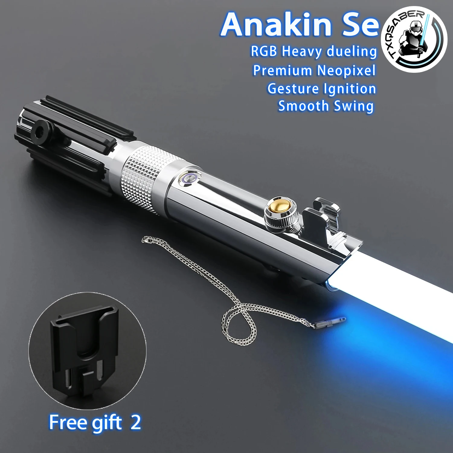 TXQSABER Anakin SE Lightsaber Smooth Swing Heavy Dueling RGB Metal Hilt Skywalker Neo Pixel SD Card Laser Sword Toys
TXQSABER Anakin SE Lightsaber Smooth Swing Heavy Dueling RGB Metal Hilt Skywalker Neo Pixel SD Card Laser Sword Toys