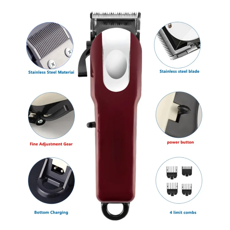 DFNDZ Rechargeable cordless hair trimmer for men grooming hair clipper beard hair cutting machine edge outline
DFNDZ Rechargeable cordless hair trimmer for men grooming hair clipper beard hair cutting machine edge outline
