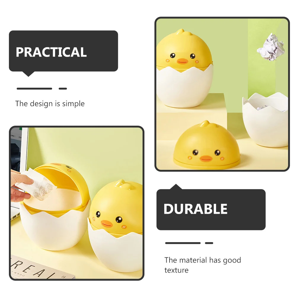 Creative Cartoon Chick Desktop Trash Can with Lid Small Desktop Garbage Bin Office Bedside Trash Bin Home Rubbish Container Easy
Creative Cartoon Chick Desktop Trash Can with Lid Small Desktop Garbage Bin Office Bedside Trash Bin Home Rubbish Container Easy