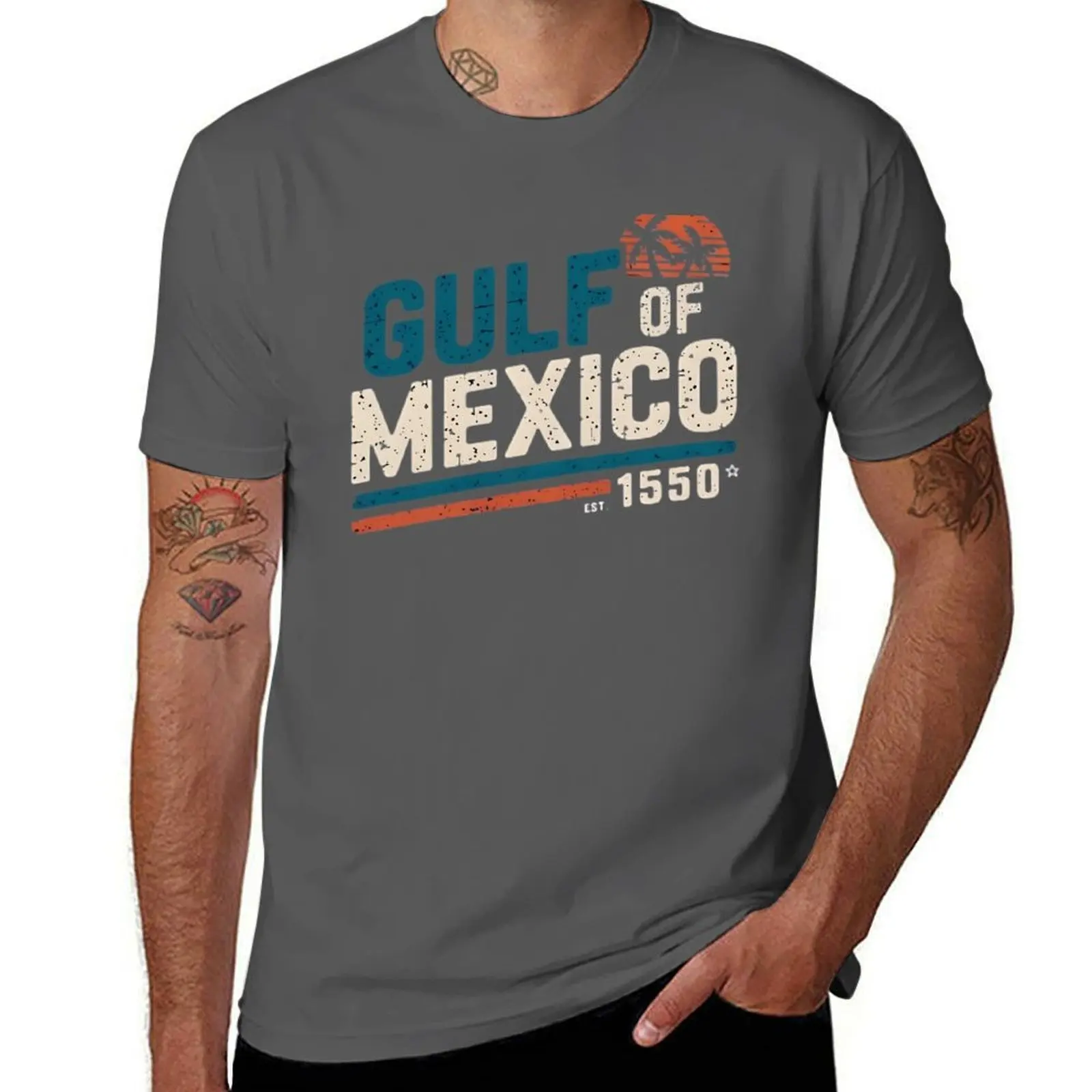 vintage-style logo for the Gulf of Mexico - EST. 1550 T-Shirt t shirts for man pack white t shirts for man pack cotton T-Shirt
vintage-style logo for the Gulf of Mexico - EST. 1550 T-Shirt t shirts for man pack white t shirts for man pack cotton T-Shirt