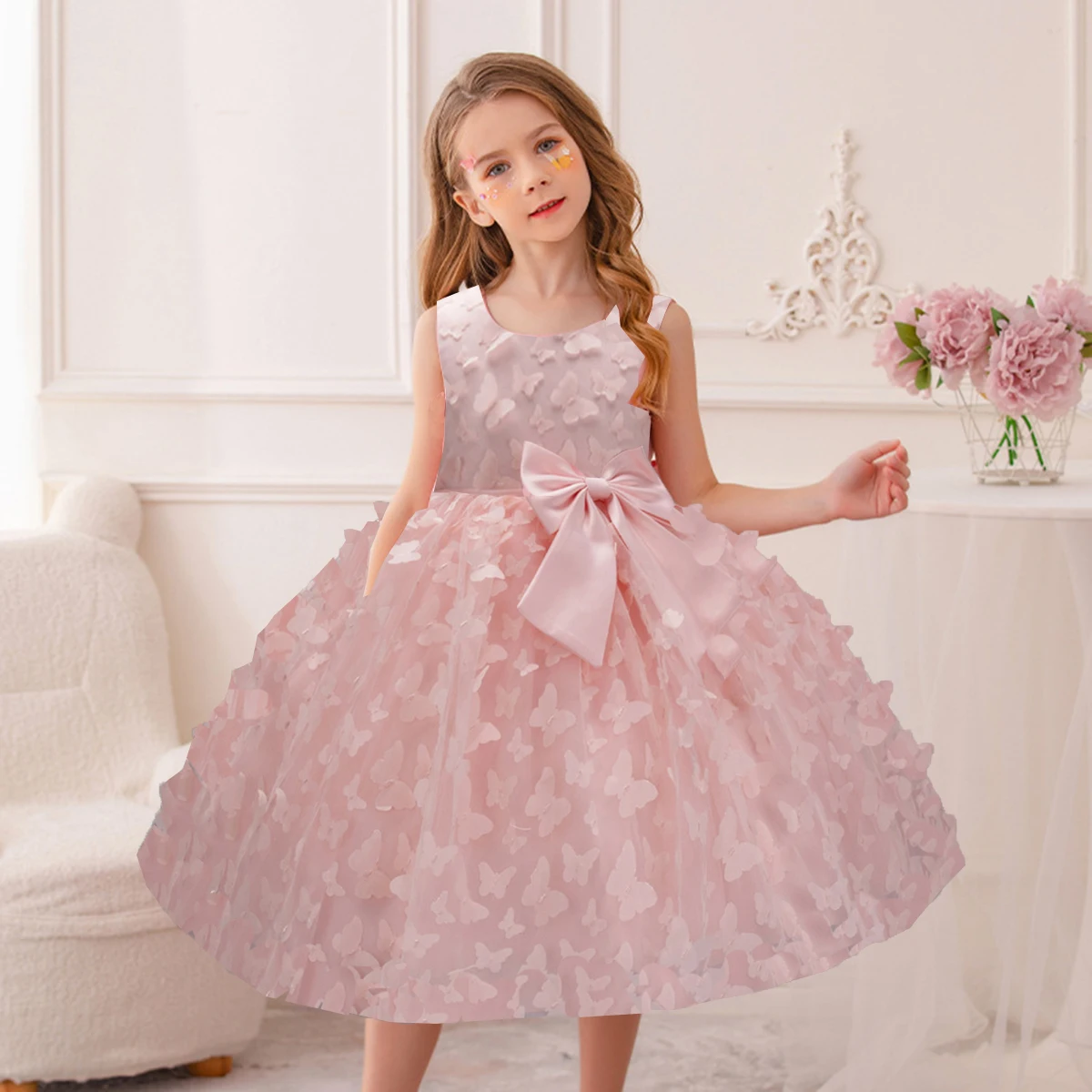 Shiny Toddler Butterfly Bowknot Appliqued Flower Girl Birthday Party Pageant Formal Dance Party Dress
Shiny Toddler Butterfly Bowknot Appliqued Flower Girl Birthday Party Pageant Formal Dance Party Dress