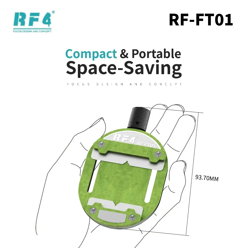 RF4 RF-FT01 Mini Clamping & Sharpening Repair Fixture Kit for Mobile Phones Board BGA CPU IC Chip PCB Degumming Repair Tools Set
RF4 RF-FT01 Mini Clamping & Sharpening Repair Fixture Kit for Mobile Phones Board BGA CPU IC Chip PCB Degumming Repair Tools Set