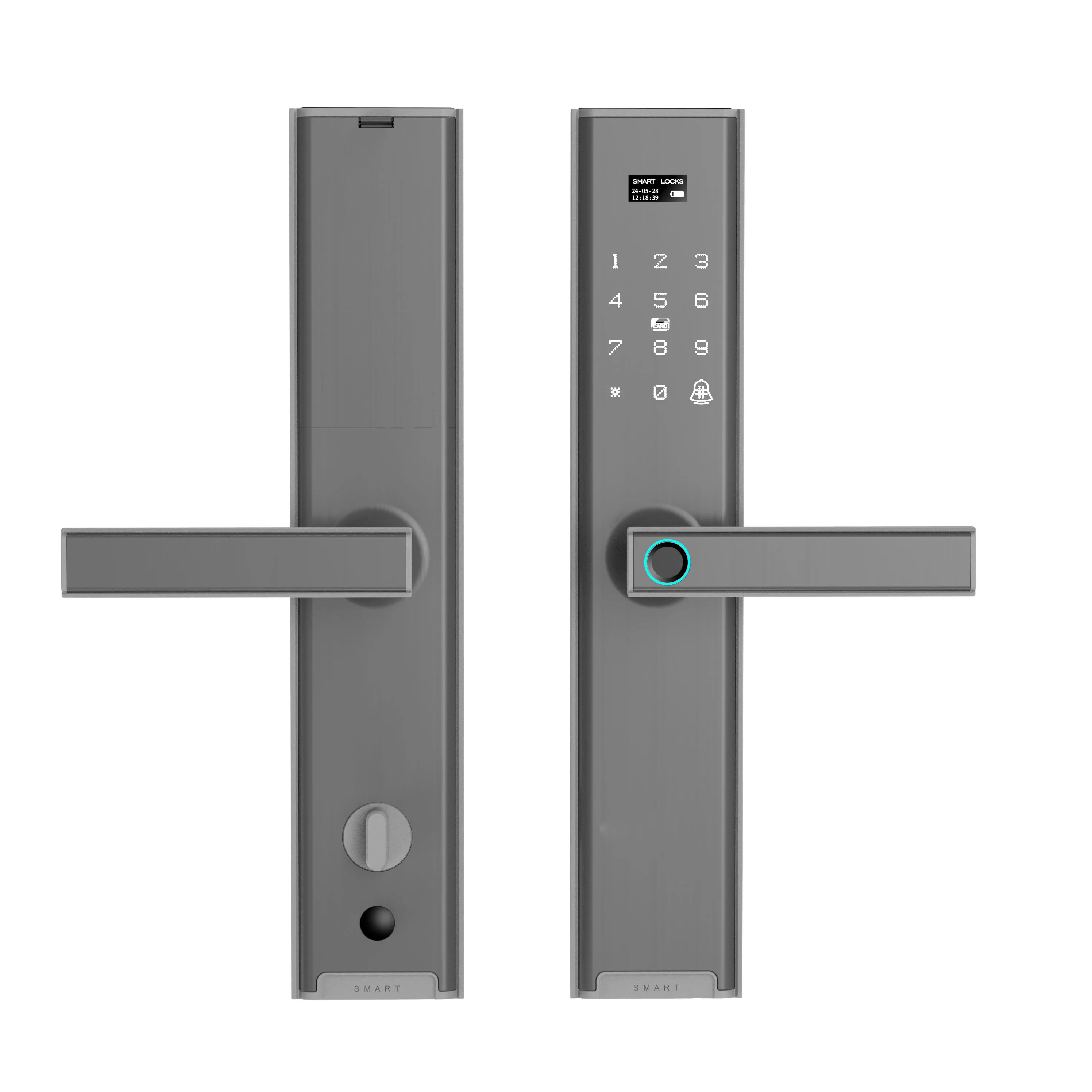 001 Semi-Automatic Security Smart Lock Digital Electric Electronic Password Fingerprint Keyless Handle for Aluminum for Home Use
001 Semi-Automatic Security Smart Lock Digital Electric Electronic Password Fingerprint Keyless Handle for Aluminum for Home Use