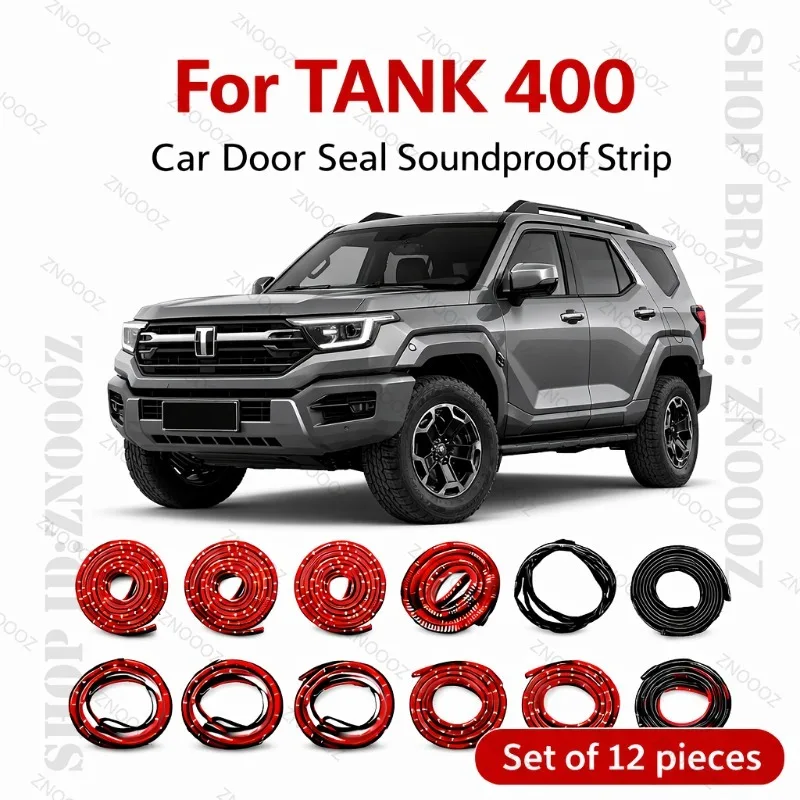 For TANK 400 Car Door Seal Strip Rubber Double Layer Soundproof Dustproof Waterproof Door Weatherstrip 12PCS Set
For TANK 400 Car Door Seal Strip Rubber Double Layer Soundproof Dustproof Waterproof Door Weatherstrip 12PCS Set