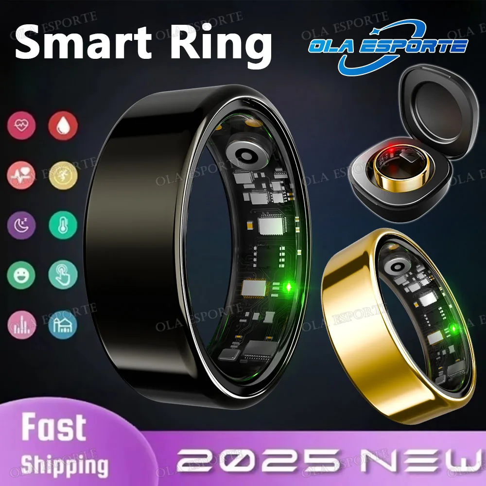 Новинка 2025 года, здоровое умное кольцо для женщин, несколько спортивных режимов, мужское кольцо, 5 АТМ, водонепроницаемое кольцо, кольцо для мониторинга сердечного ритма и сна
Новинка 2025 года, здоровое умное кольцо для женщин, несколько спортивных режимов, мужское кольцо, 5 АТМ, водонепроницаемое кольцо, кольцо для мониторинга сердечного ритма и сна