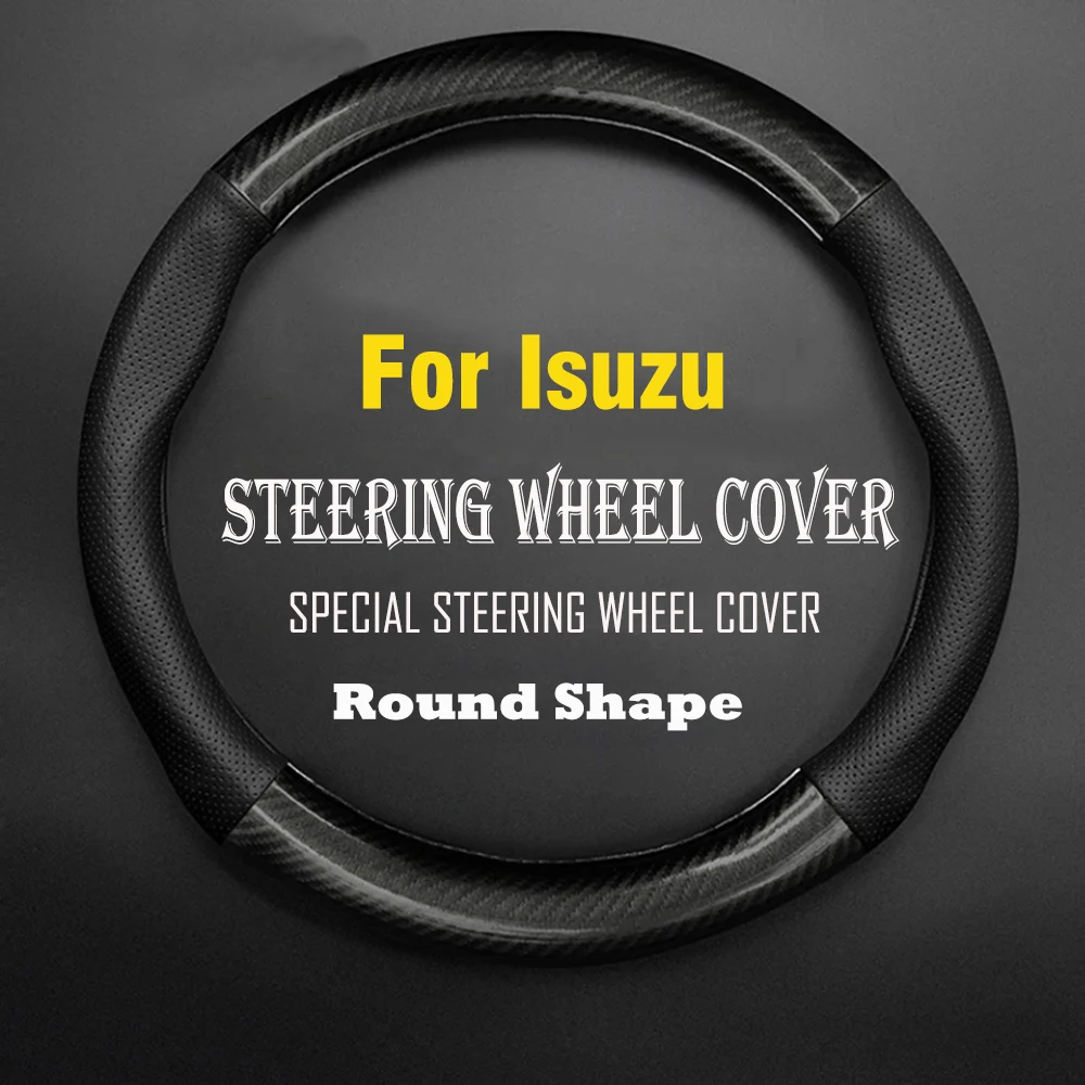 Car Steering Wheel Cover Carbon Fiber Leather Three-dimensional Anti Slip Timple For Isuzu D-Max MU-X T17 Taga Rodeo JIM 
Car Steering Wheel Cover Carbon Fiber Leather Three-dimensional Anti Slip Timple For Isuzu D-Max MU-X T17 Taga Rodeo JIM