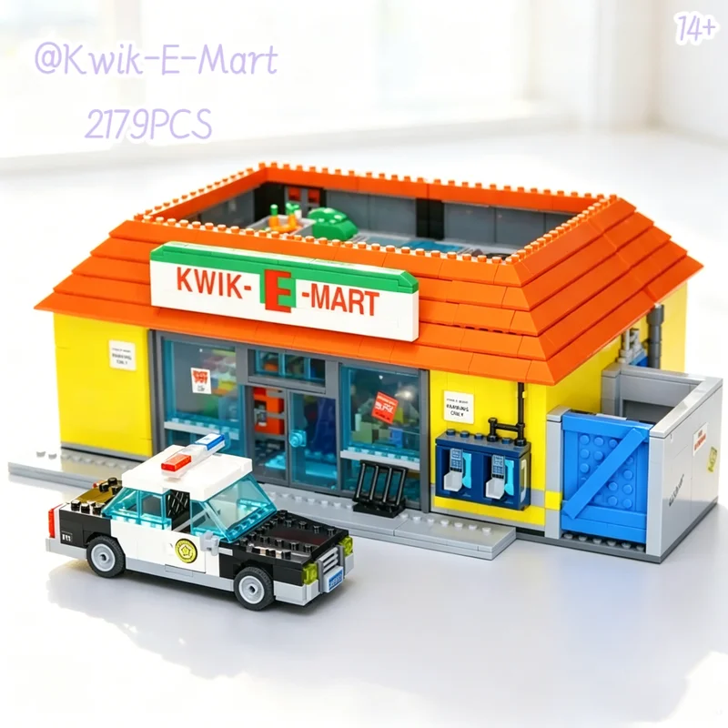 In Stock New Home Decor 2179PCS MOC 71016 Fit Kwik-e-mart Building Blocks Bricks Model Toys For Adults Christmas Birthday Gifts
In Stock New Home Decor 2179PCS MOC 71016 Fit Kwik-e-mart Building Blocks Bricks Model Toys For Adults Christmas Birthday Gifts