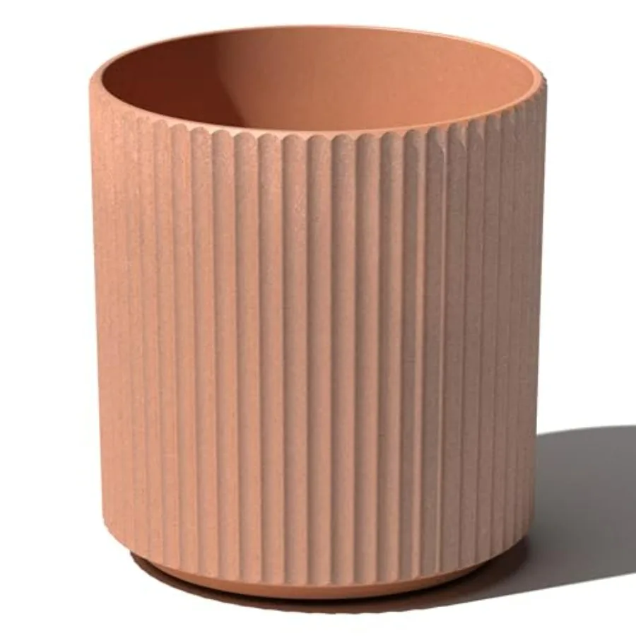 Demi Series Round Planter for Porch, Patio, Backyard Plastic-Stone Composite Material Gray Weather-Resistant Lightweight for Ta
Demi Series Round Planter for Porch, Patio, Backyard Plastic-Stone Composite Material Gray Weather-Resistant Lightweight for Ta