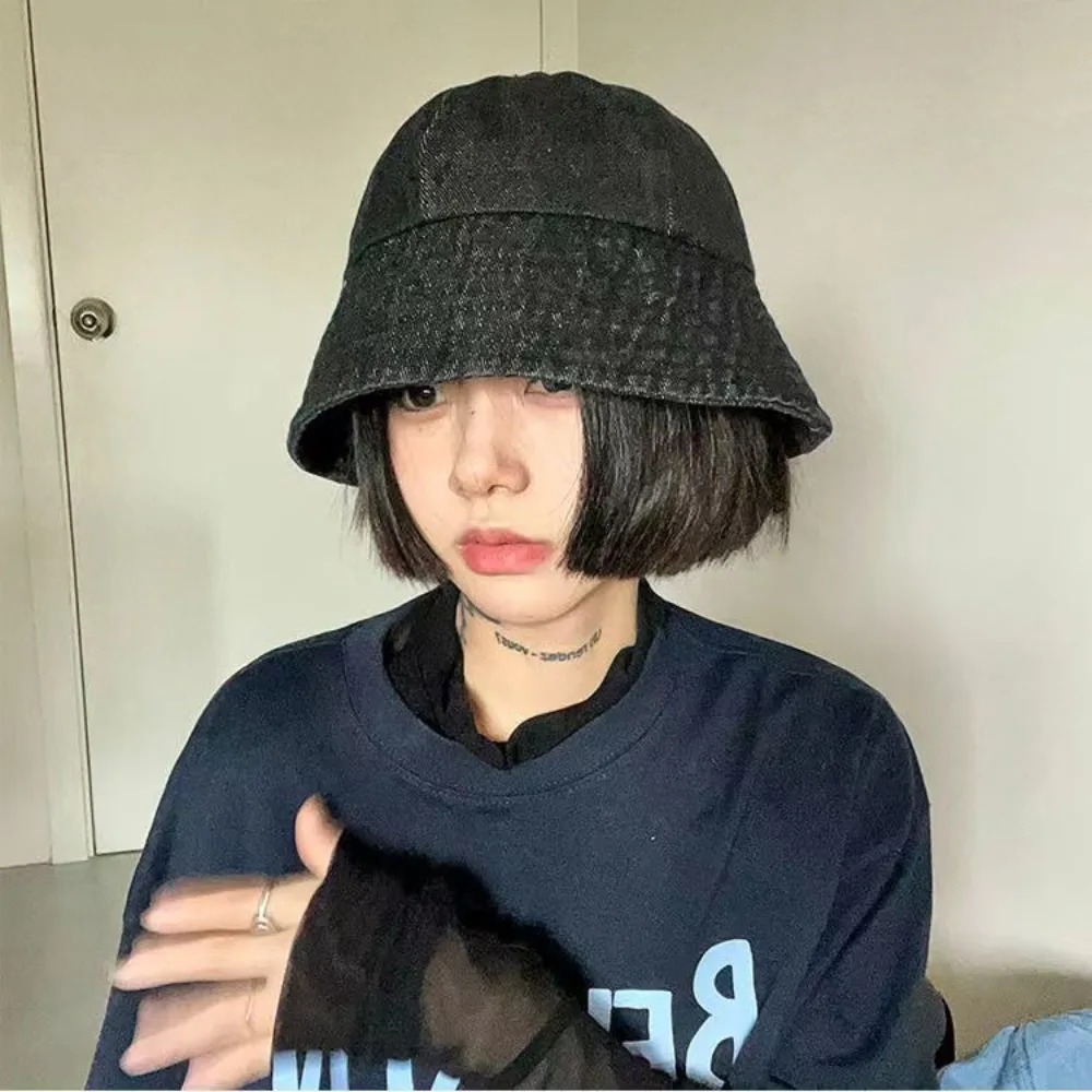 Fashion Sunshade Denim Bucket Hats Lightweight Wide-Brim Retro Fisherman Hat Japanese Style Black Sun Protection Basin Cap Sport
Fashion Sunshade Denim Bucket Hats Lightweight Wide-Brim Retro Fisherman Hat Japanese Style Black Sun Protection Basin Cap Sport