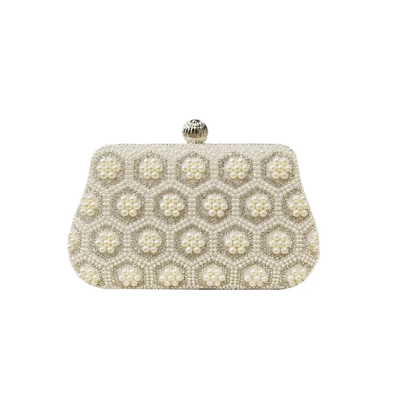 Pearl Clutch Evening Bag For Women, Beaded Hard Shell Chain Shoulder Purse, Wedding Party Banquet Handbag
Pearl Clutch Evening Bag For Women, Beaded Hard Shell Chain Shoulder Purse, Wedding Party Banquet Handbag