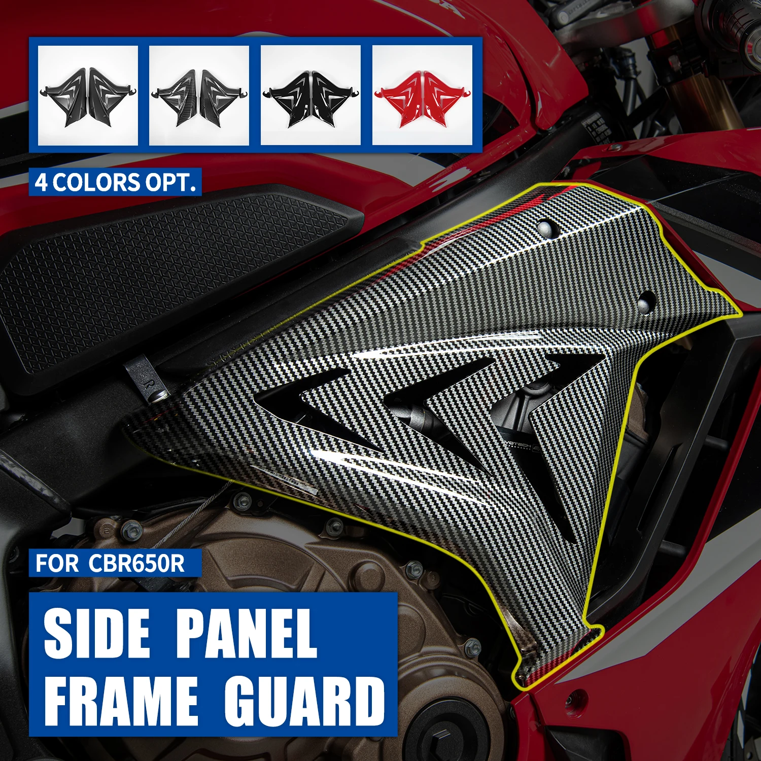 Motorcycle Side Frame Fairing Cover Cowl for Honda CBR650R CBR 650R 2019 2020 2021 ABS Plastic Motorbike Bodywork Fairings Panel
Motorcycle Side Frame Fairing Cover Cowl for Honda CBR650R CBR 650R 2019 2020 2021 ABS Plastic Motorbike Bodywork Fairings Panel