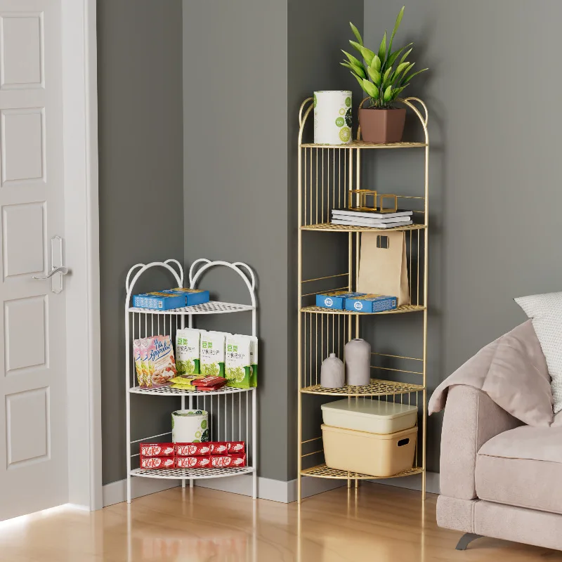#Minimalist Modern Multi-Tier Floor-standing Triangle Stainless Steel Portable Shelf for Living Room Bedroom Bathroom Corner
#Minimalist Modern Multi-Tier Floor-standing Triangle Stainless Steel Portable Shelf for Living Room Bedroom Bathroom Corner