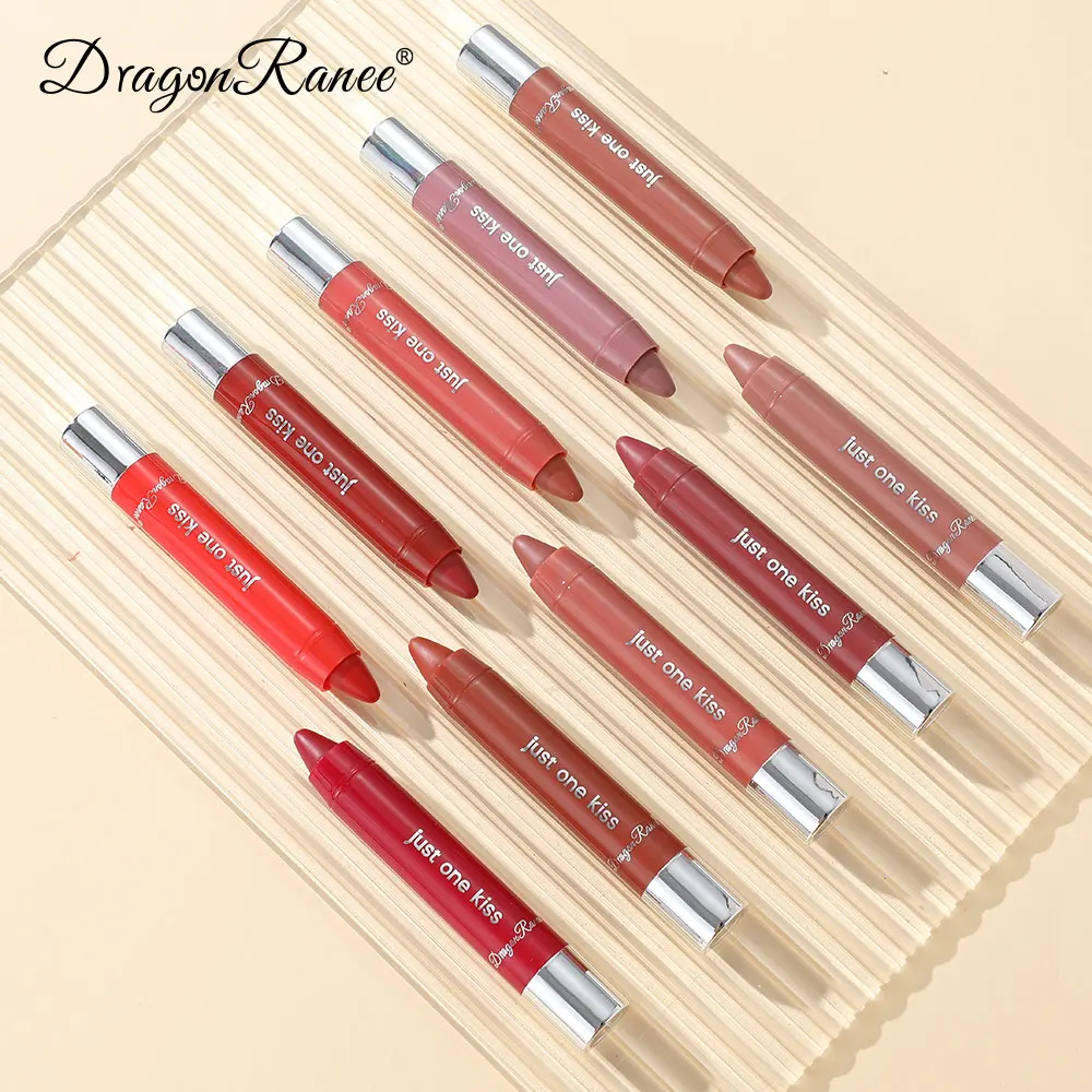 Bright Lipstick Easy to Color Lipstick Color Moisturizing Lip Gloss Easy to Color Lip Glaze Rotating Bright Lipstick Pen Lip Gloss Lipstick European and American Style Nude Brown Red Pink Lipstick Masquerade Lipstick Pen Lip Liner
