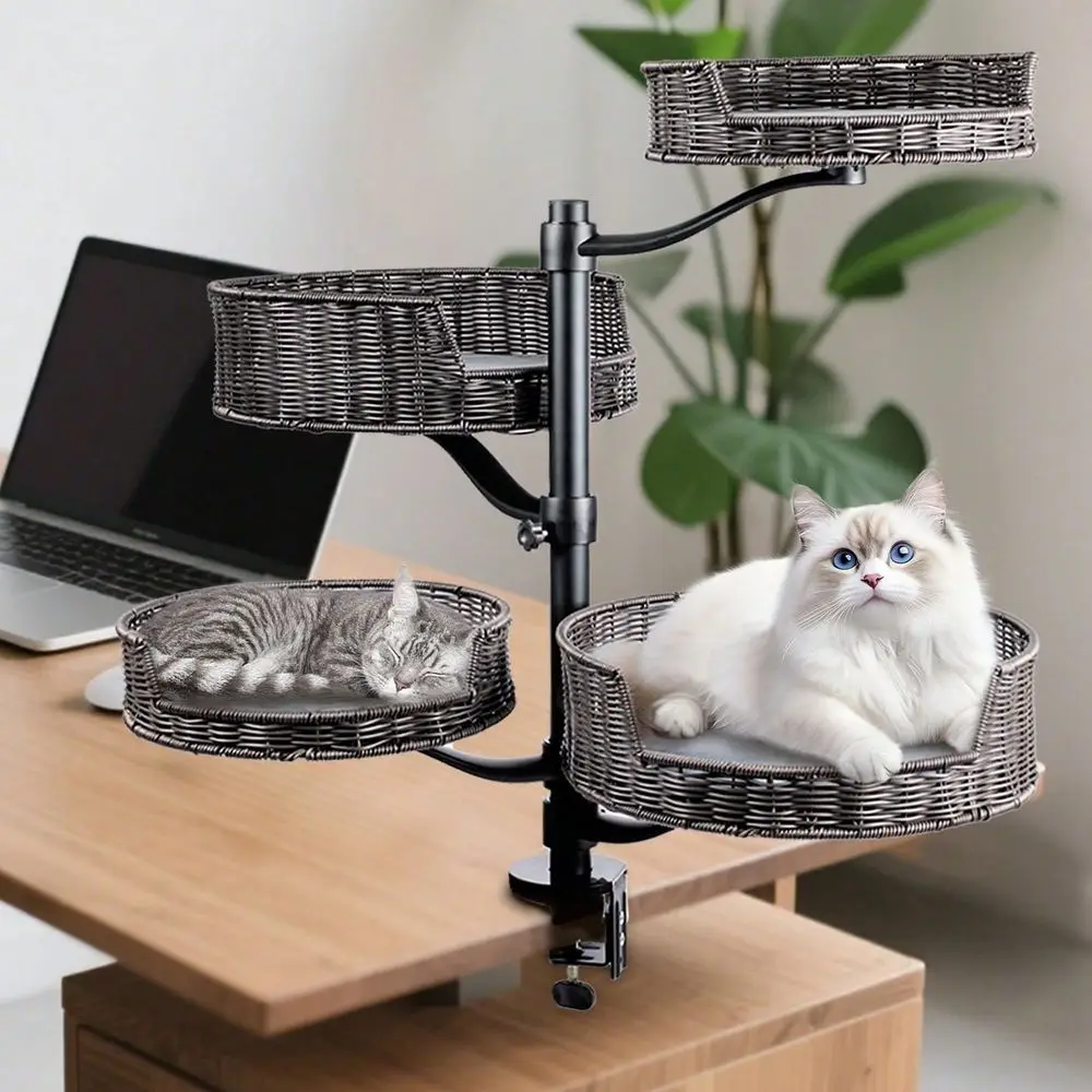 Height 360 Rotating Cat Desk Bed, SpaceSaving Design For Home Office, PetFriendly Workspace, Desks For Bedroom, Workspace Pet A
Height 360 Rotating Cat Desk Bed, SpaceSaving Design For Home Office, PetFriendly Workspace, Desks For Bedroom, Workspace Pet A