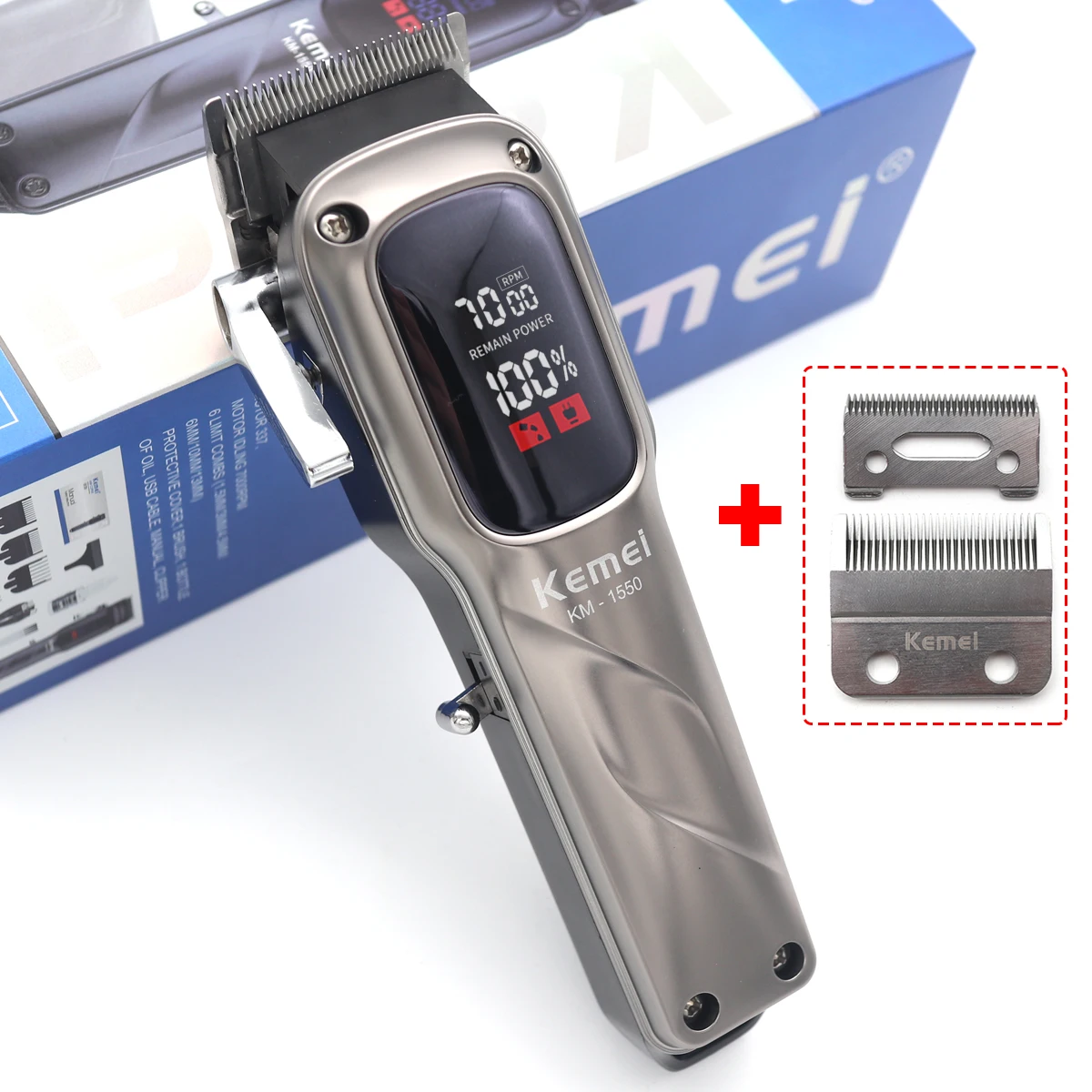 KEMEI km-1550 New Design Hair Trimmer Professional Electric Hair Clippers Carving hair salon clipper for Commercial Clippers
KEMEI km-1550 New Design Hair Trimmer Professional Electric Hair Clippers Carving hair salon clipper for Commercial Clippers