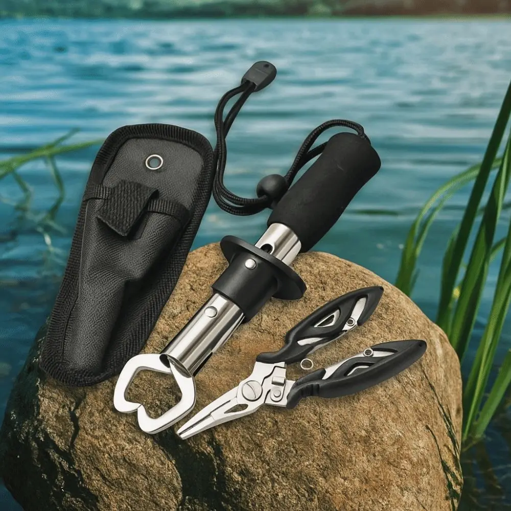 Stainless Steel Fishing Pliers Not Easy To Loosen Grip Control Fish Lip Gripper Not Injuring Fish Wear Resistant
Stainless Steel Fishing Pliers Not Easy To Loosen Grip Control Fish Lip Gripper Not Injuring Fish Wear Resistant