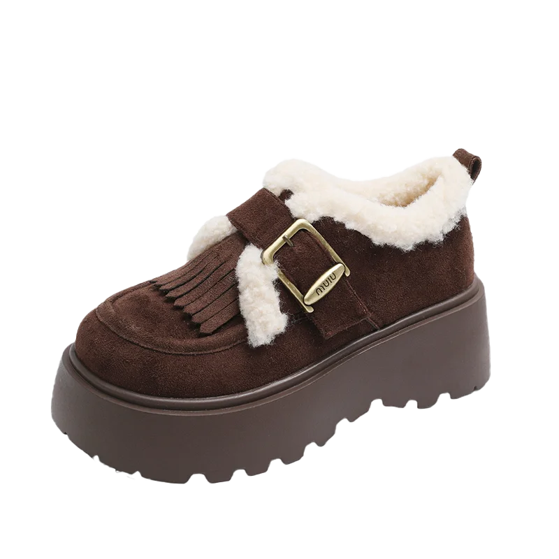 Fashion Platform Snow Boots for Women Plush Warm Comfortable Cotton Shoes for Womens Thick Sole Short Fur Boots Botas Para Mujer
Fashion Platform Snow Boots for Women Plush Warm Comfortable Cotton Shoes for Womens Thick Sole Short Fur Boots Botas Para Mujer