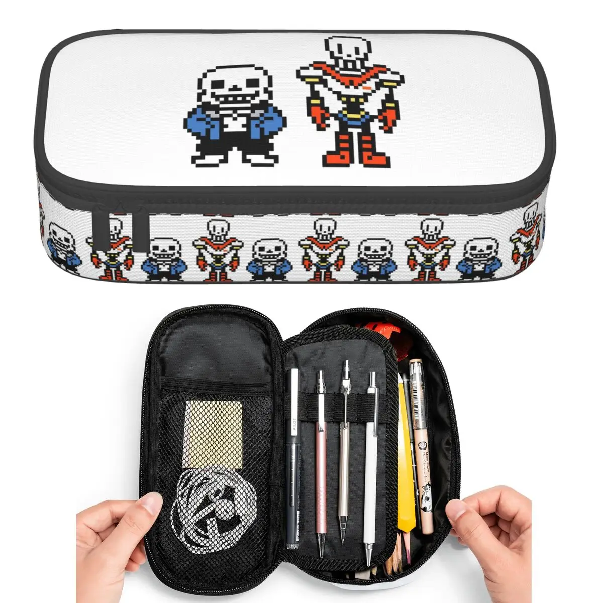 Undertale Sans And Papyrus Pencil Cases for Student Pen Box Pencil Bag Big Capacity Pencil Pouch Pen Holder
Undertale Sans And Papyrus Pencil Cases for Student Pen Box Pencil Bag Big Capacity Pencil Pouch Pen Holder
