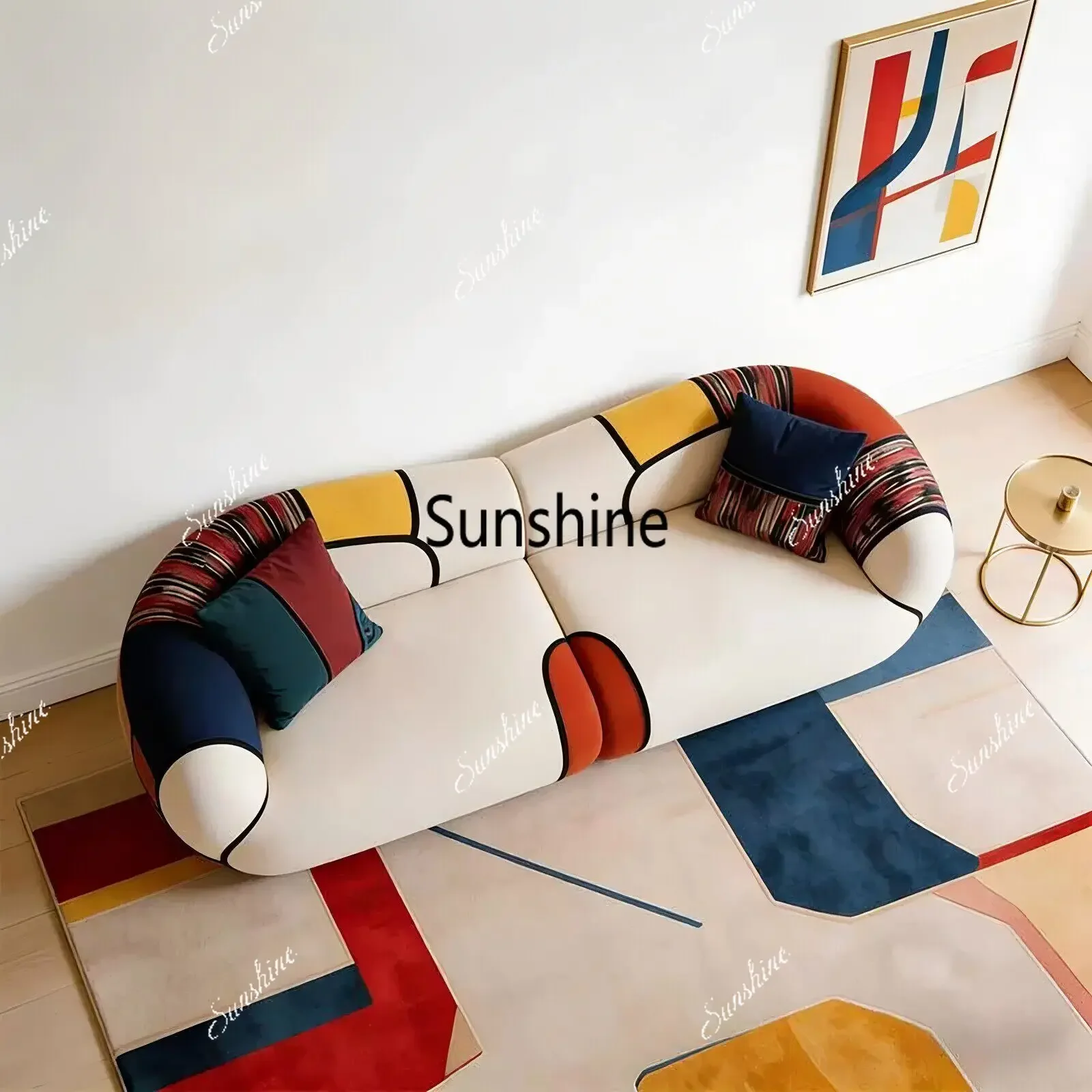 Italian light luxury simple fabric module sofa
Italian light luxury simple fabric module sofa