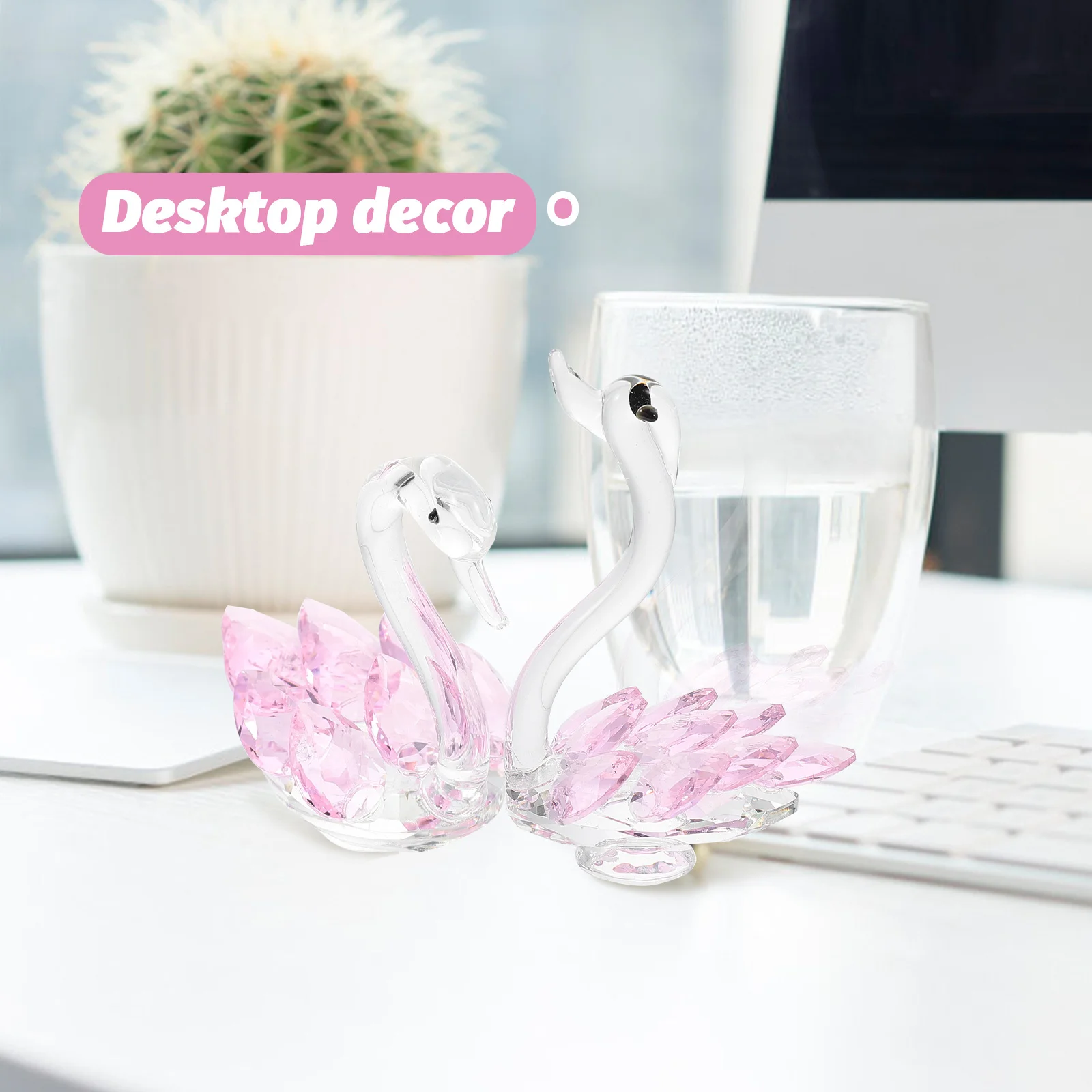 2Pcs Crystal Swan Home Decor Decorative Desktop Car Ornament Unique Swan Statue Crystal Craft Decor Birthday Wedding Gift
2Pcs Crystal Swan Home Decor Decorative Desktop Car Ornament Unique Swan Statue Crystal Craft Decor Birthday Wedding Gift