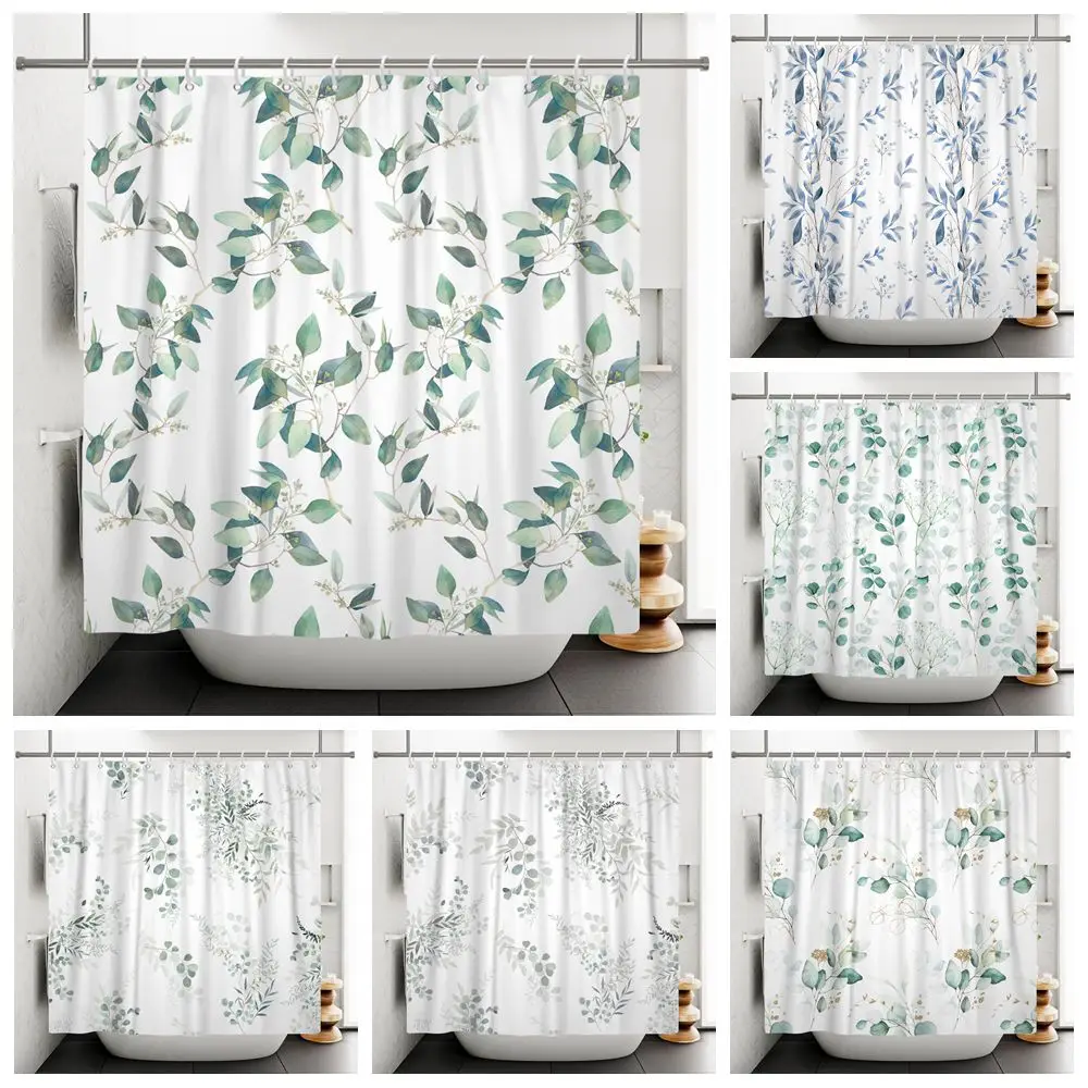Green Leaves Shower Curtains Watercolor Leaf Pattern Home Bathroom Decor Waterproof Polyester Fabric Shower Curtain with Hooks
Green Leaves Shower Curtains Watercolor Leaf Pattern Home Bathroom Decor Waterproof Polyester Fabric Shower Curtain with Hooks