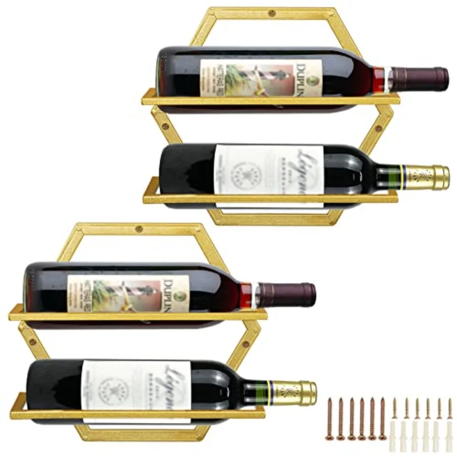 2Pcs Wall Mounted Wine Bottle Rack, Metal Hanging Wine Display Holder Organizer, Red Wine Racks for Home Kitchen Bar Decor Stor
2Pcs Wall Mounted Wine Bottle Rack, Metal Hanging Wine Display Holder Organizer, Red Wine Racks for Home Kitchen Bar Decor Stor