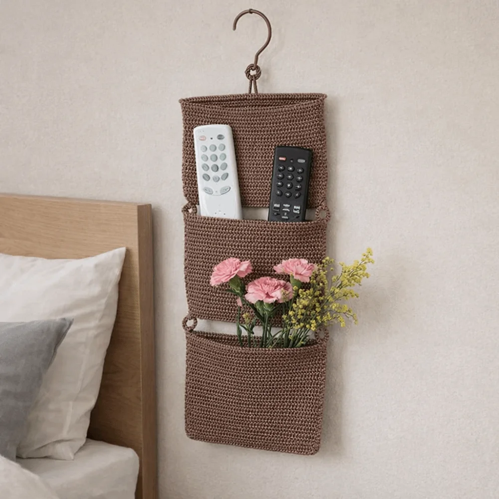 Handwoven Three Layers Hanging Bag Washable Large Capacity Hanging Storage Bag Space Saving with Hook
Handwoven Three Layers Hanging Bag Washable Large Capacity Hanging Storage Bag Space Saving with Hook