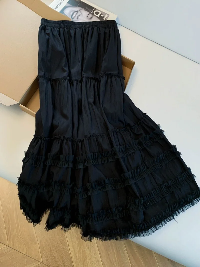 High Waist Layered Tulle Skirt with Wood ain Baking Sle A-Line Dr for Commute Casual Spring Summer
High Waist Layered Tulle Skirt with Wood ain Baking Sle A-Line Dr for Commute Casual Spring Summer