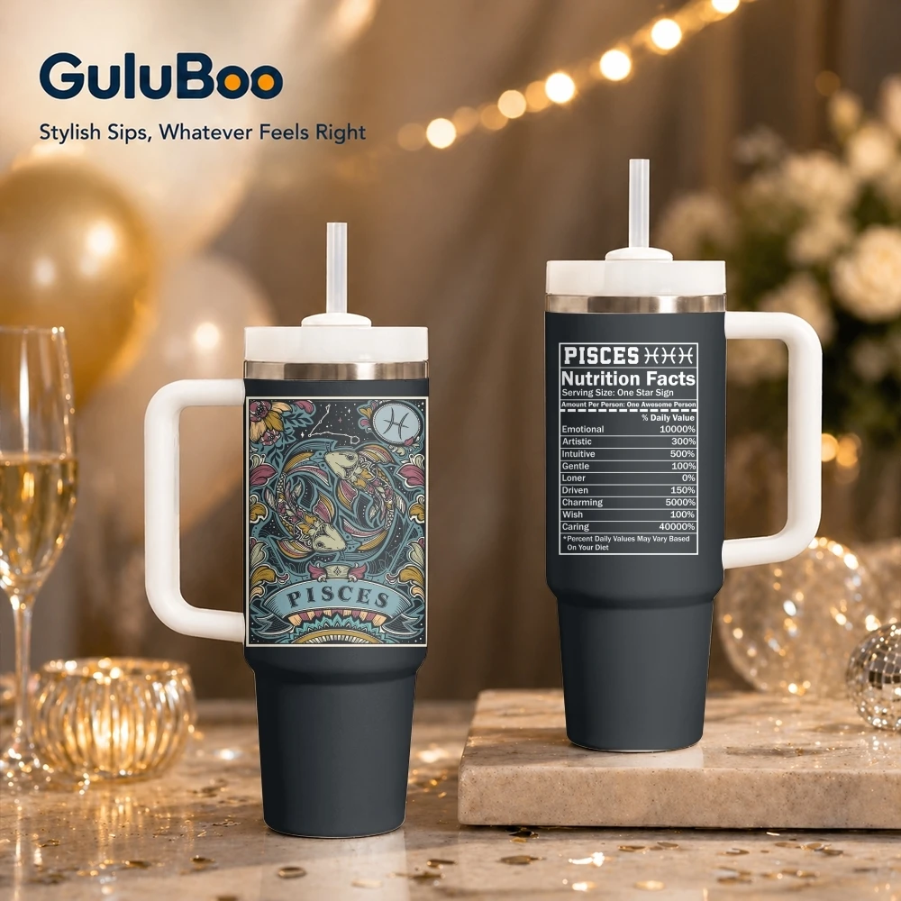 Twelve Constellations Vacuum Flasks 40oz Stainless Steel Insulated Tumbler With Handle & Straw Leakproof Travel Mug
Twelve Constellations Vacuum Flasks 40oz Stainless Steel Insulated Tumbler With Handle & Straw Leakproof Travel Mug