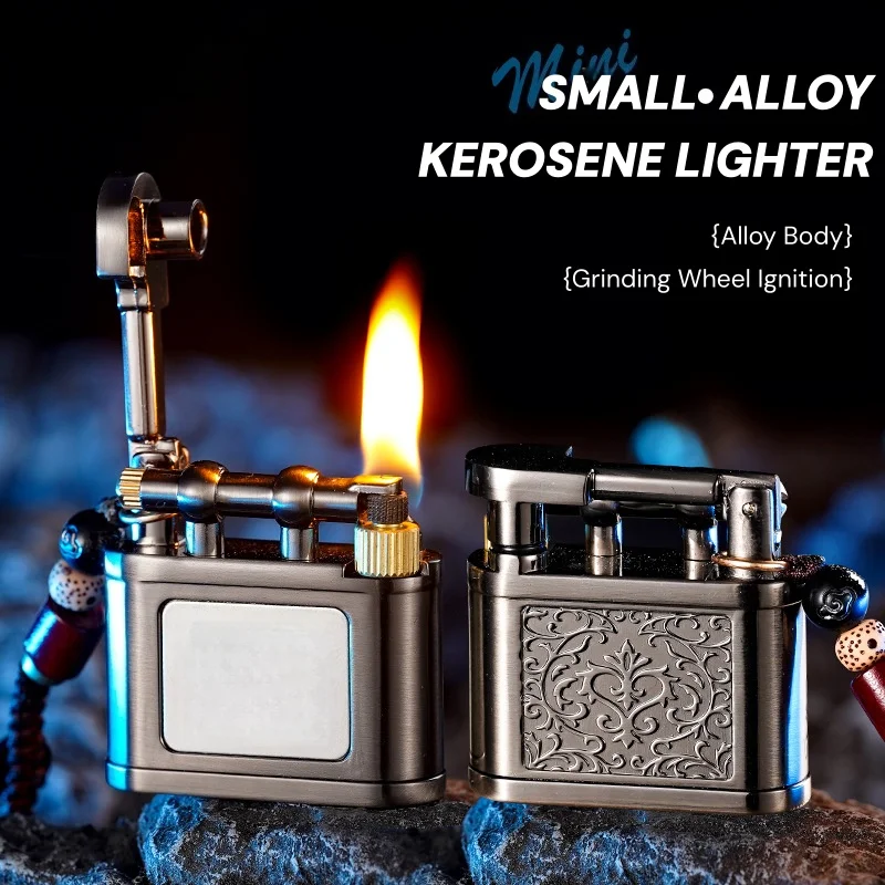 Metal Retro Personalized Mini Oil Grinding Wheel Lighter Portable Pocket Lighter Pure Copper Carving Craftsmanship for Mens Gift
Metal Retro Personalized Mini Oil Grinding Wheel Lighter Portable Pocket Lighter Pure Copper Carving Craftsmanship for Mens Gift