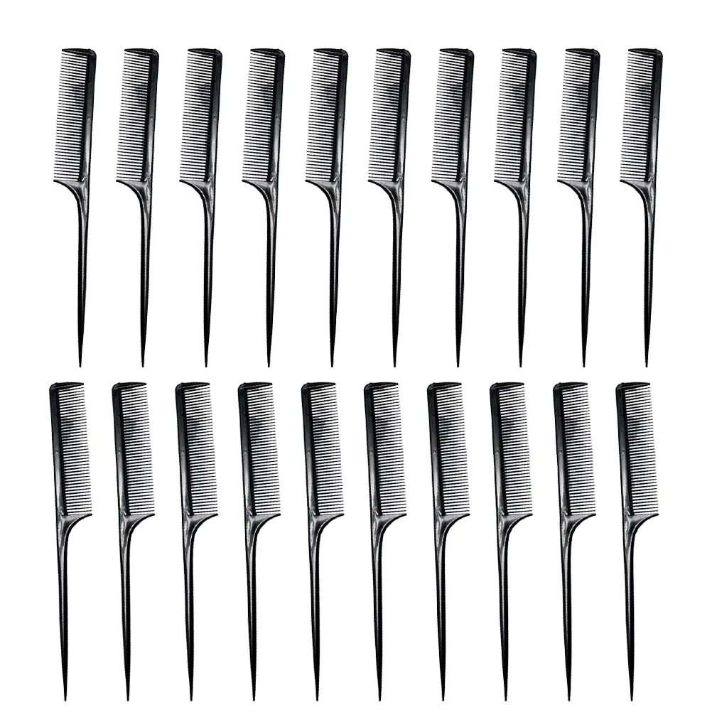 20 Pcs Pointed Tail Comb Anti Static Combs for Hair Stylist Anti-static Barber Black Professional Teasing
20 Pcs Pointed Tail Comb Anti Static Combs for Hair Stylist Anti-static Barber Black Professional Teasing