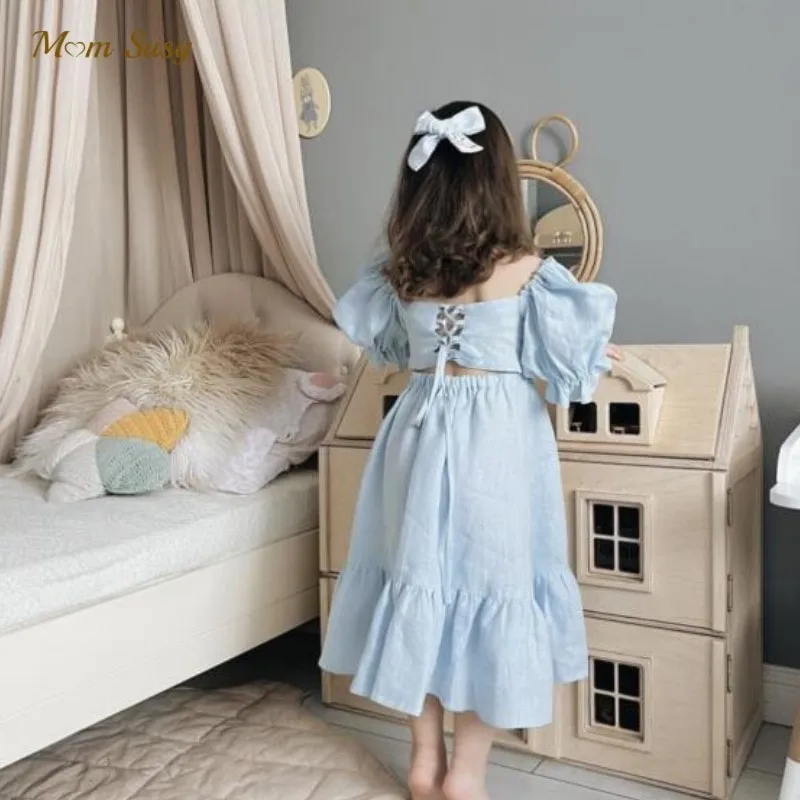 Baby Girl Princess Cotton Linen Dress Short Puff Sleeve Summer Infant Toddler Girl Vintage Vestido Back Tie Baby Clothes 1-7Y
Baby Girl Princess Cotton Linen Dress Short Puff Sleeve Summer Infant Toddler Girl Vintage Vestido Back Tie Baby Clothes 1-7Y