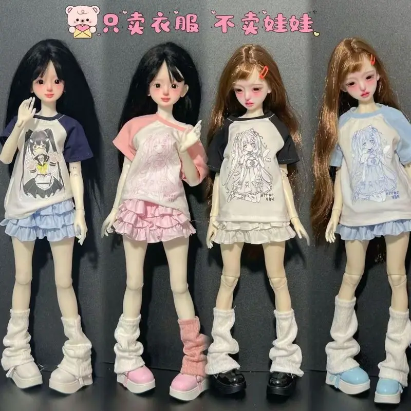 30cm Bjd Doll Clothes Girl Dress Up Makeup Diy Toys 1/6 Scale Humanoid Doll T-Shirt Pleated Skirt Doll Socks Dress Accessories
30cm Bjd Doll Clothes Girl Dress Up Makeup Diy Toys 1/6 Scale Humanoid Doll T-Shirt Pleated Skirt Doll Socks Dress Accessories