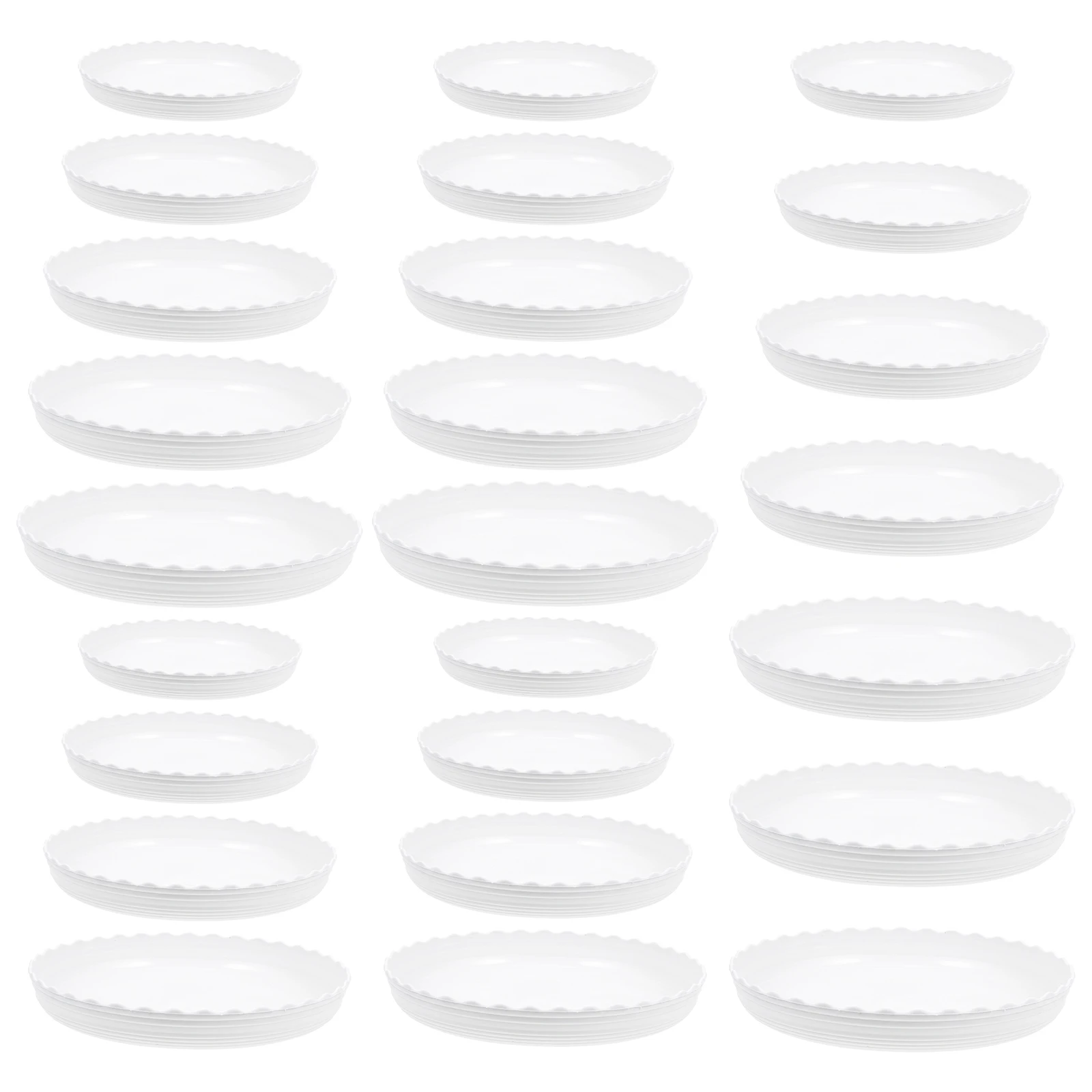 25 Pcs Flowerpot Tray White Plastic 140 220mm Outdoor Indoor Planters Water Dishes Anti Spill Gardening Pot Saucers
25 Pcs Flowerpot Tray White Plastic 140 220mm Outdoor Indoor Planters Water Dishes Anti Spill Gardening Pot Saucers