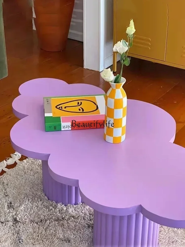 LJY*Nordic style cloud coffee table simple modern small apartment color coffee table special shape
LJY*Nordic style cloud coffee table simple modern small apartment color coffee table special shape