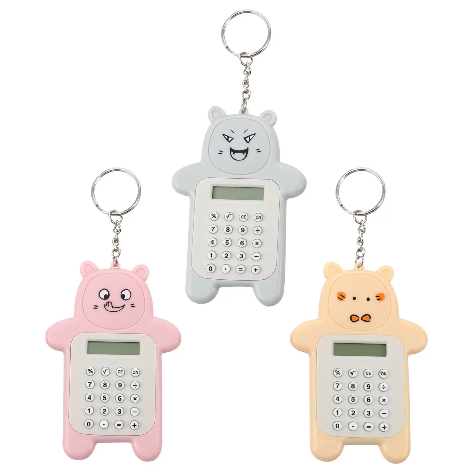 3 Pcs Cartoon Bear Calculator Pocket Small Mini Desktop Mechanical Office Simple School Children Tiny Keychain Big Touch
3 Pcs Cartoon Bear Calculator Pocket Small Mini Desktop Mechanical Office Simple School Children Tiny Keychain Big Touch