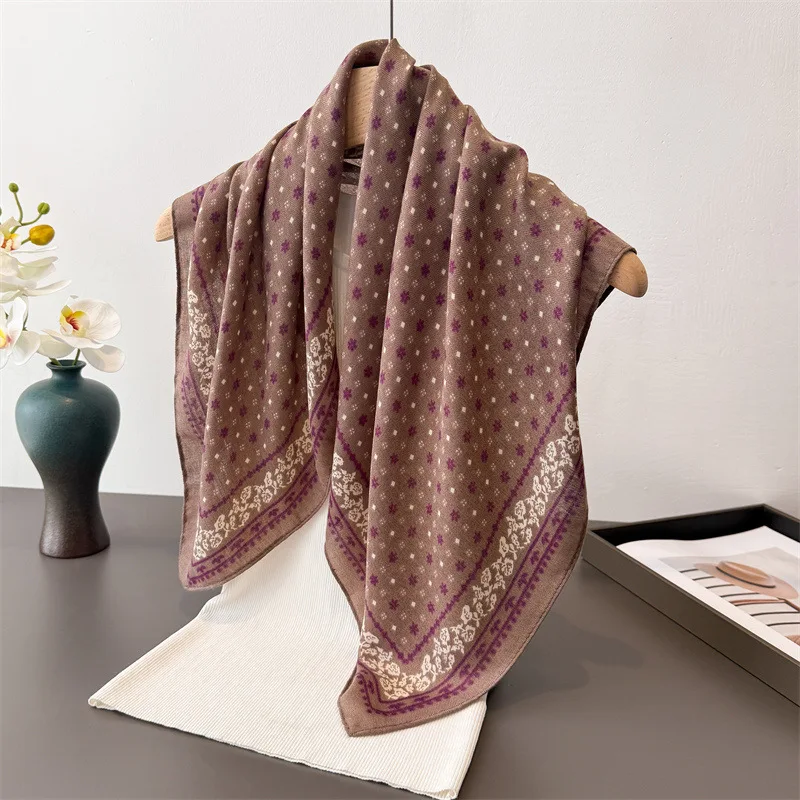 Luxury Floral Print Square Scarf For Women Soft Stain Ribbon Neck Shawl Warp Elegant Neckerchief Bandanas Hijab For Beach Travel
Luxury Floral Print Square Scarf For Women Soft Stain Ribbon Neck Shawl Warp Elegant Neckerchief Bandanas Hijab For Beach Travel