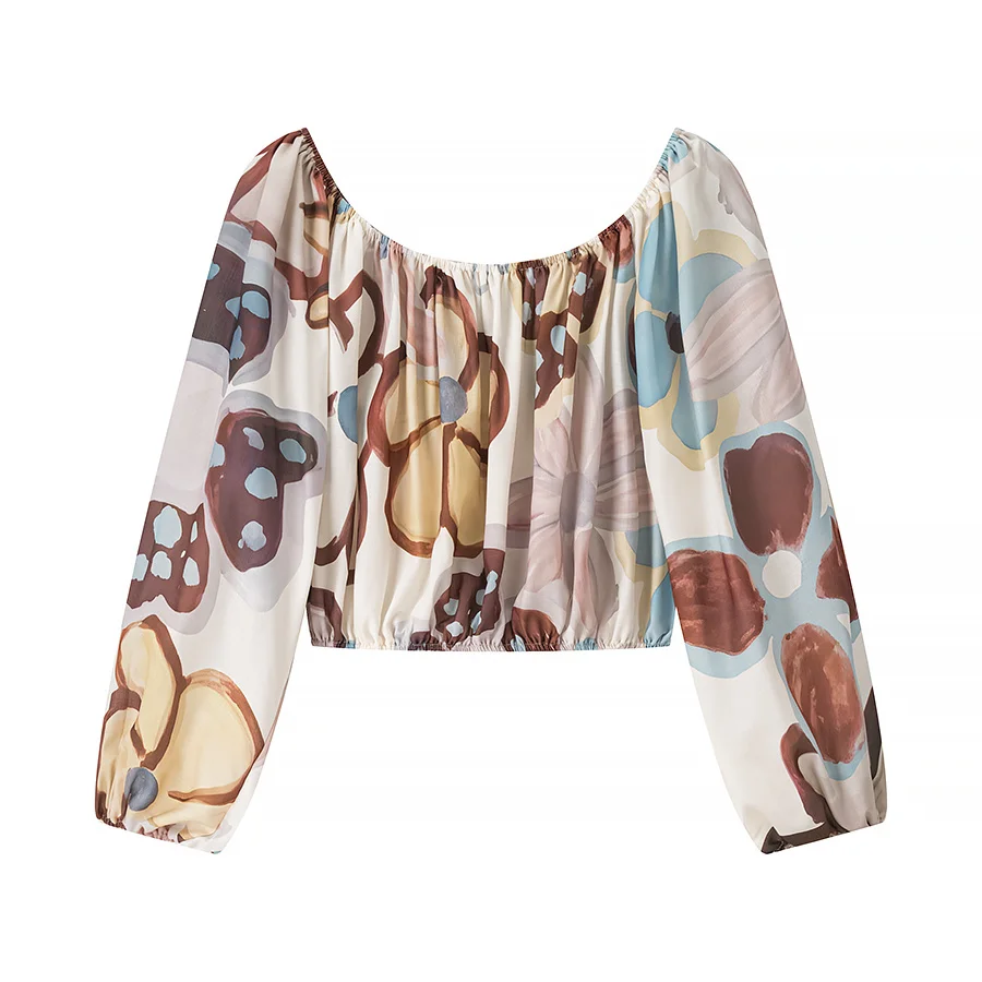 ZBZA Spring New Women's Faion Design Printed Set Casual Loose pe Long Sve round Ne Polyester Fiber Suit 
ZBZA Spring New Women's Faion Design Printed Set Casual Loose pe Long Sve round Ne Polyester Fiber Suit