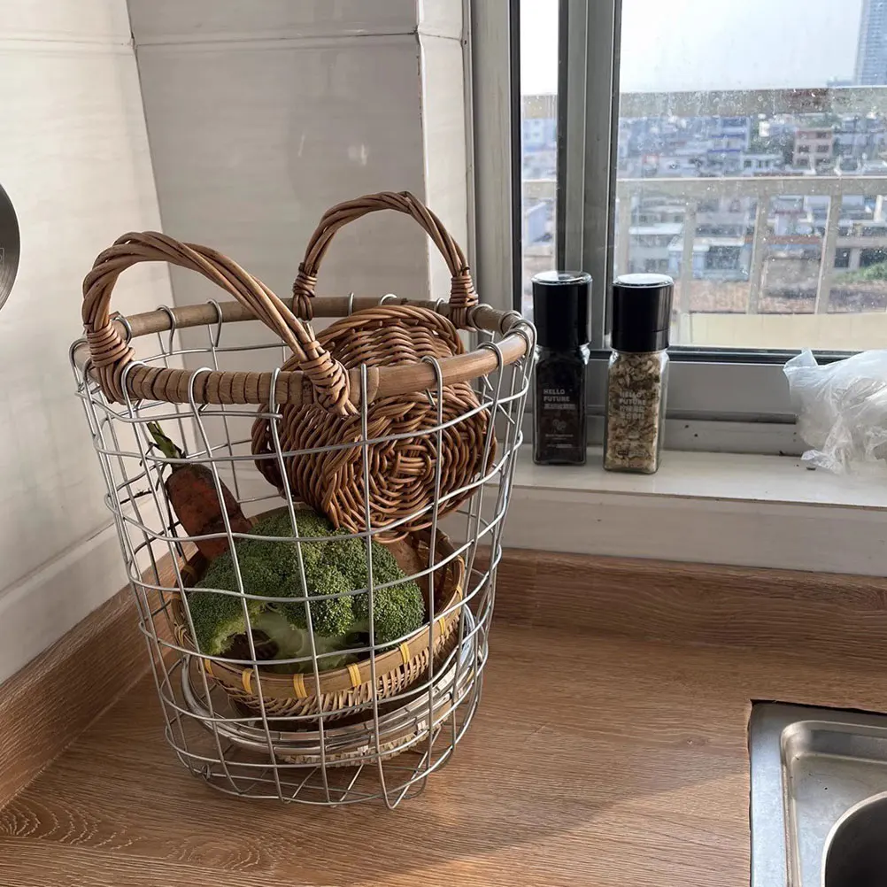 Wood Storage Basket Vintage Metal Firewood Holder Large Capacity Rustic Farmhouse Organizer For Indoor Outdoor Use
Wood Storage Basket Vintage Metal Firewood Holder Large Capacity Rustic Farmhouse Organizer For Indoor Outdoor Use