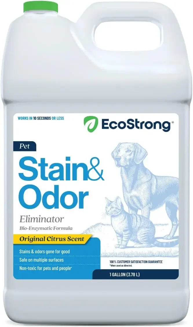 Pet Stain & Odor Remover - Enzyme Cleaner for Cat Urine, Dog Pee - 128 Oz
Pet Stain & Odor Remover - Enzyme Cleaner for Cat Urine, Dog Pee - 128 Oz