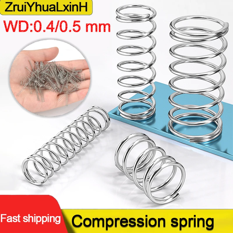 304 Stainless Steel Compression Spring, Y-shaped Shock Absorption Return Spring, Wire Diameter 0.4mm/0.5mm, 10Pcs, Customizable
304 Stainless Steel Compression Spring, Y-shaped Shock Absorption Return Spring, Wire Diameter 0.4mm/0.5mm, 10Pcs, Customizable