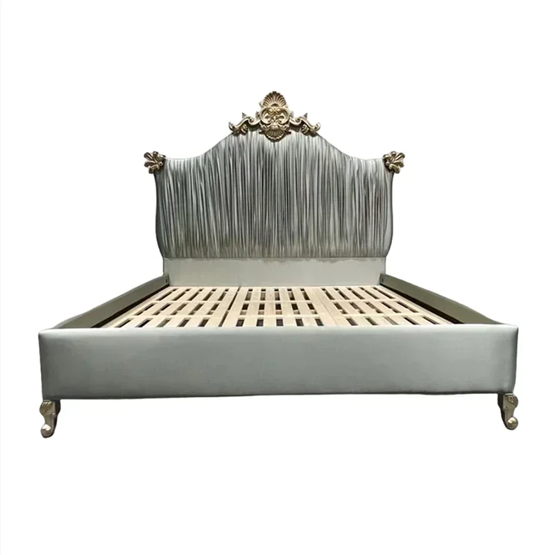 Royal king size bed, children's double bed, Nordic high-end bed, double bed frame, double headboard, sleeping room decoration
Royal king size bed, children's double bed, Nordic high-end bed, double bed frame, double headboard, sleeping room decoration
