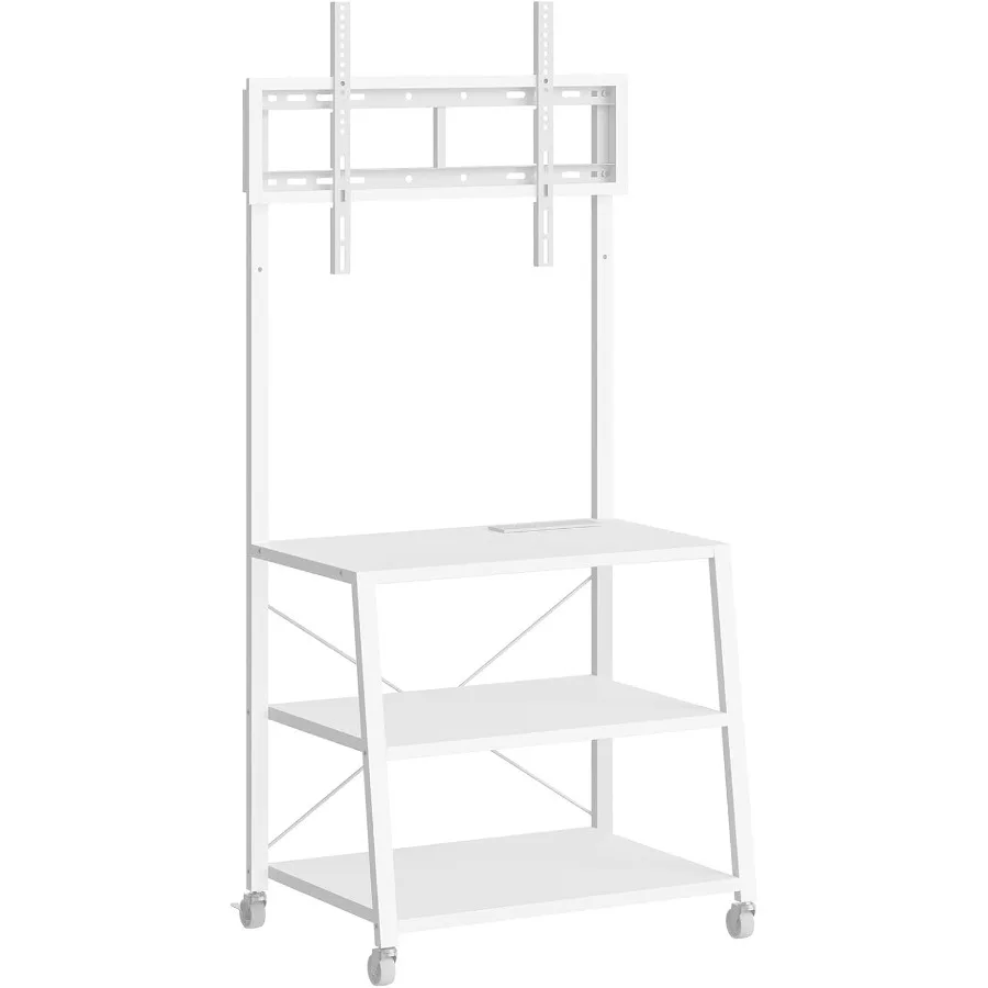 Подставка для телевизора на колесиках с креплением и розеткой для углового развлекательного центра телевизора до 55 дюймов с 3-ярусными полками для хранения
Подставка для телевизора на колесиках с креплением и розеткой для углового развлекательного центра телевизора до 55 дюймов с 3-ярусными полками для хранения