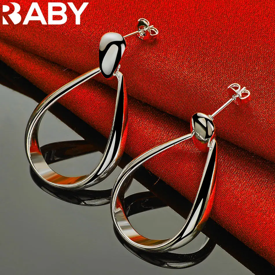 URBABY 925 Sterling Silver Classic Big Circle Hoop Drop Earrings For Women Charm Jewelry Party Gift Fashion Wedding Engagement
URBABY 925 Sterling Silver Classic Big Circle Hoop Drop Earrings For Women Charm Jewelry Party Gift Fashion Wedding Engagement