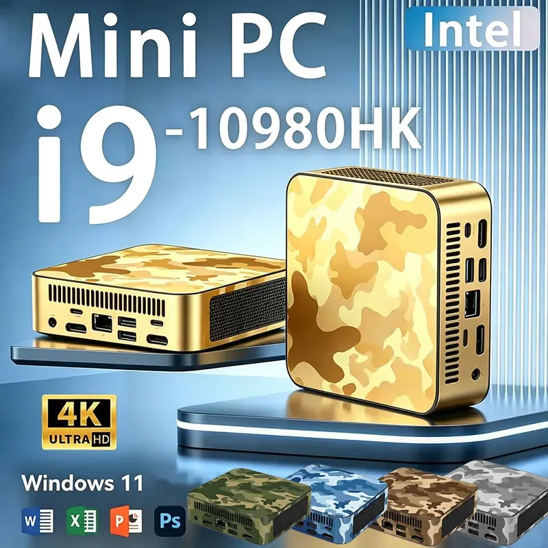 MINI PC Computer Core I9 10980HK Portable Desktop Computer 8GB 16GB RAM 1TB 2TB M.2 SSD Windows 11 Support 4K HD Mini Gaming Pc
MINI PC Computer Core I9 10980HK Portable Desktop Computer 8GB 16GB RAM 1TB 2TB M.2 SSD Windows 11 Support 4K HD Mini Gaming Pc