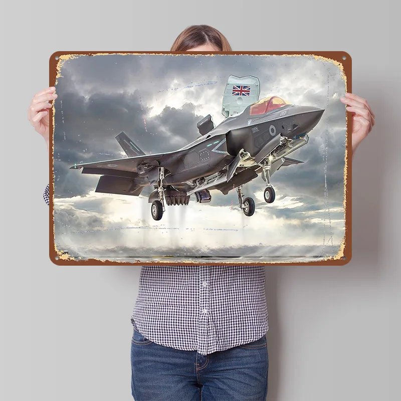 F35 Lightning II печатный постер на заказ настенное искусство ретро винтажные металлические жестяные вывески для украшения комнаты предметы домашнего декора дома спальня
F35 Lightning II печатный постер на заказ настенное искусство ретро винтажные металлические жестяные вывески для украшения комнаты предметы домашнего декора дома спальня
