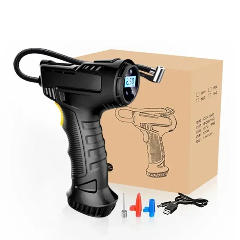Electric Air Pump Bicycle Mini Portable Digital Wireless Tire Inflatable Car Tire Pump Car Bicycle Air Compressor Hot sales
Electric Air Pump Bicycle Mini Portable Digital Wireless Tire Inflatable Car Tire Pump Car Bicycle Air Compressor Hot sales
