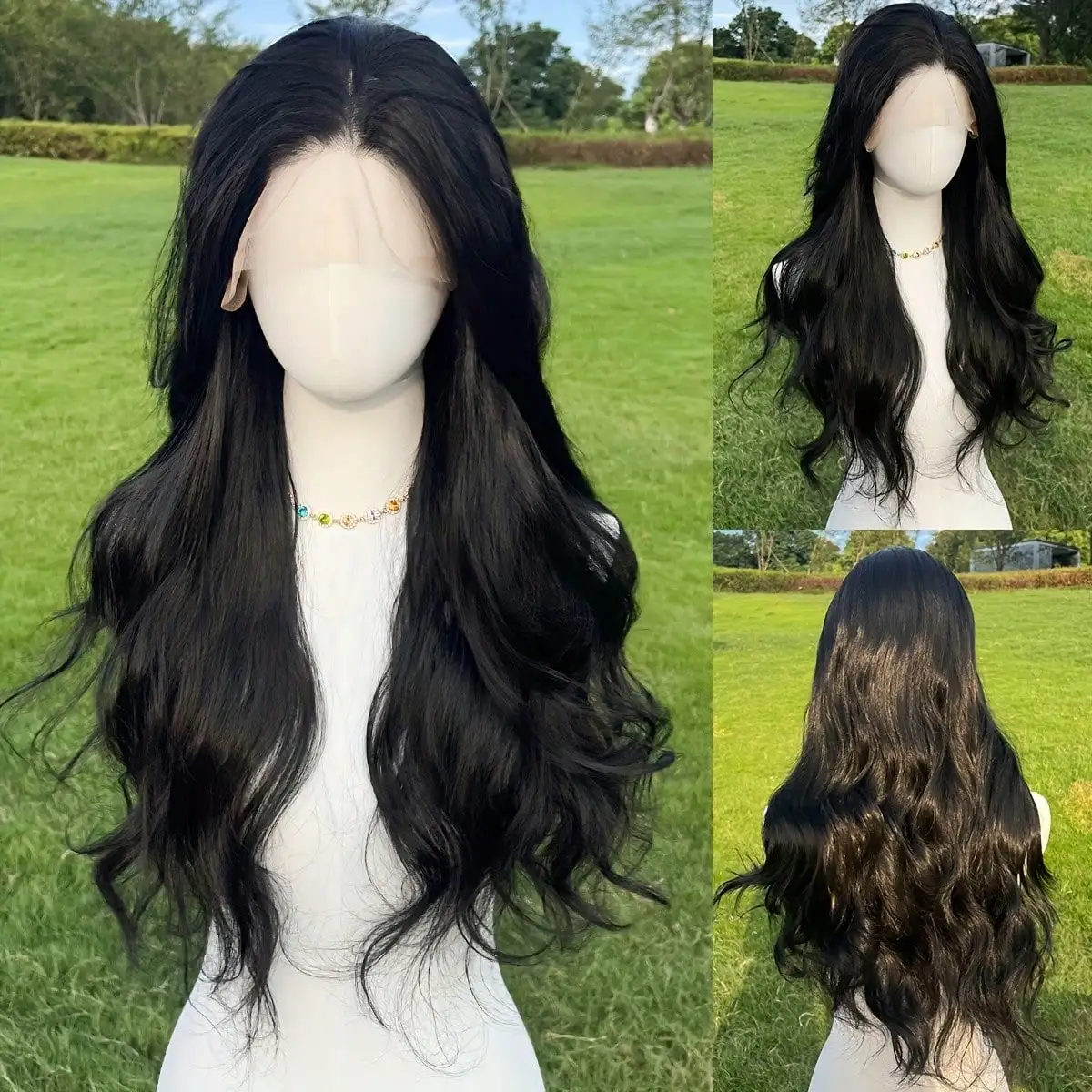Black Loose Wave Lace Front Wigs Synthetic Lace Front Wig 13x4 Lace Front Wigs Synthetic Hairpiece for Daily Wear
Black Loose Wave Lace Front Wigs Synthetic Lace Front Wig 13x4 Lace Front Wigs Synthetic Hairpiece for Daily Wear